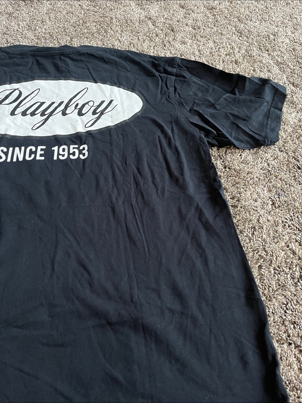 PLAYBOY Black Tee with White Logo. Men. Large. PAC SUN - Picture 5 of 9